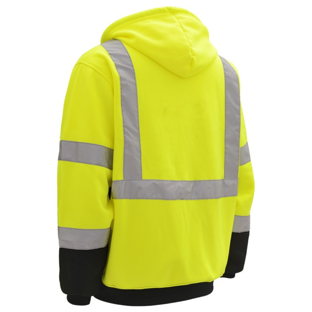 GSS Safety Class 3 Zipper Front Hooded Sweatshirt from GME Supply